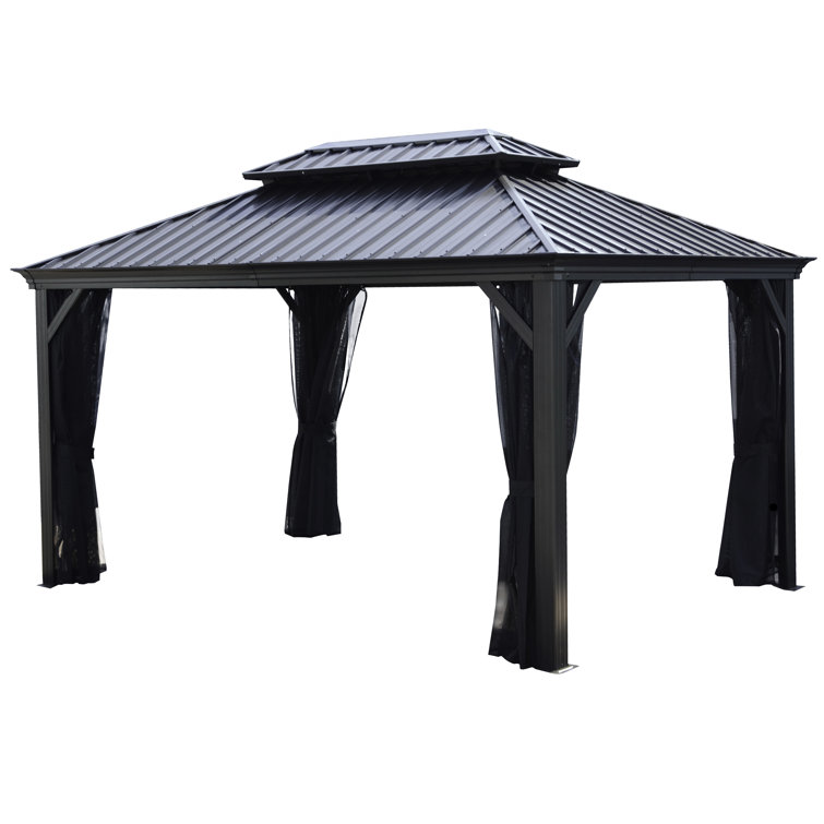 forum outdoor living Tuscany 20 Ft. W x 12 Ft. D Aluminum Patio Gazebo